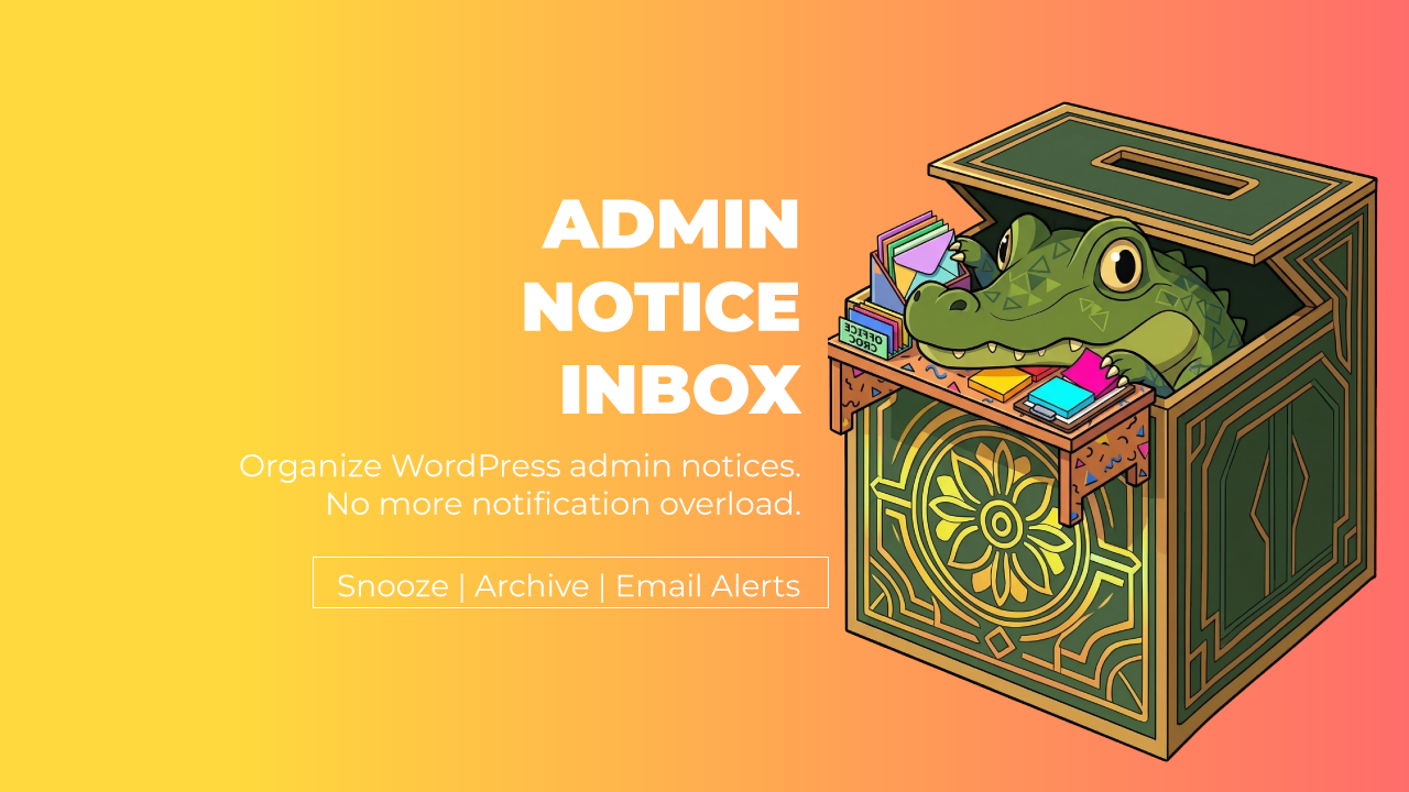 Admin Notice Inbox