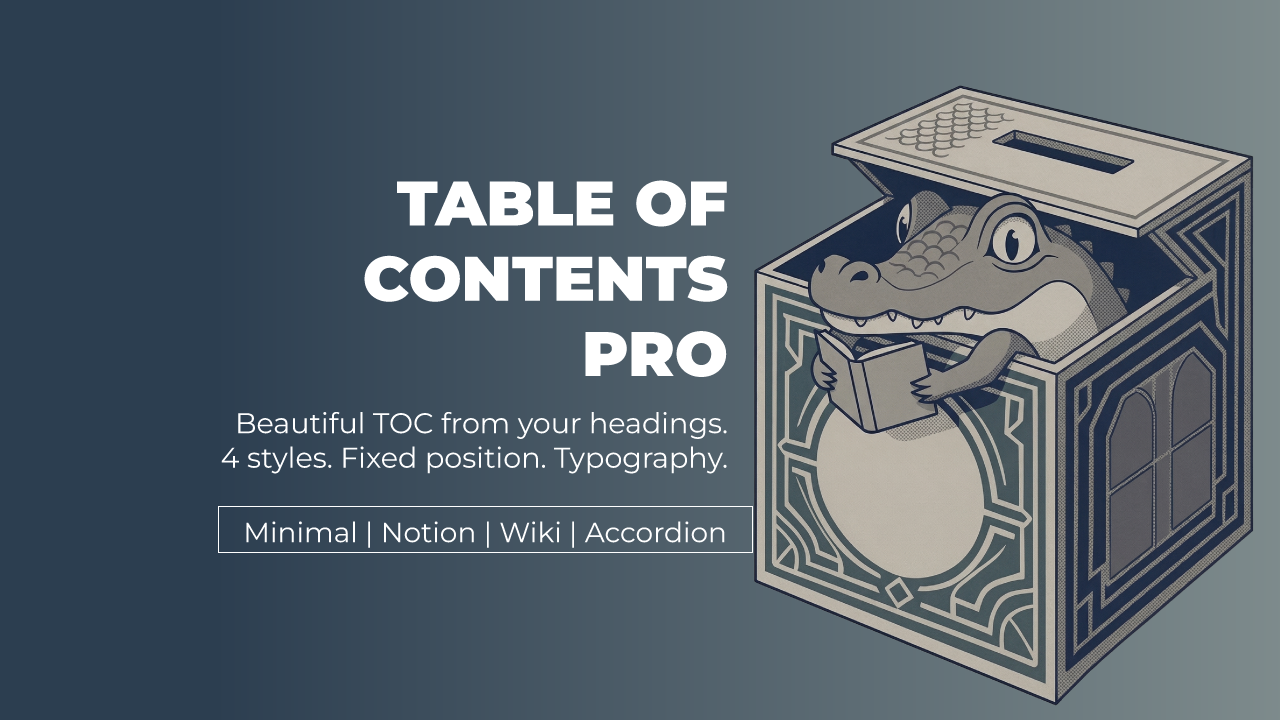 Table of Contents Pro